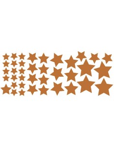 Stickers Graphiques,Stickers muraux: Etoiles bronze 2