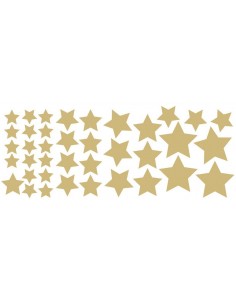 Stickers Graphiques,Stickers muraux: Etoiles or 2
