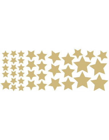 Stickers Graphiques,Stickers muraux: Etoiles or Stickers Graphiques,Stickers muraux: Etoiles or