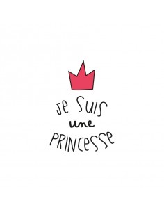 Stickers Fée & Princesse,Sticker Enfant: Je suis une princesse