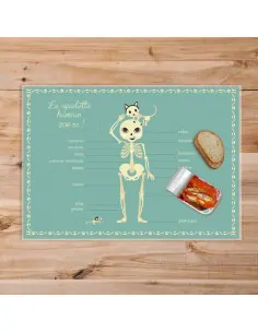 Set de table,Set De Table Enfant: Squelette 2
