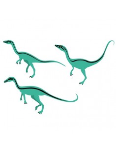 Stickers Dinosaures,Stickers enfant: 3 compsognathus