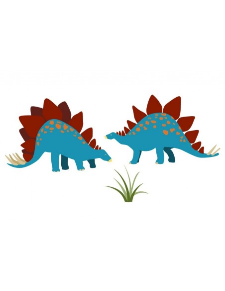 Stickers Dinosaures,Stickers dinosaure: 2 stégosaures