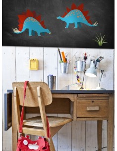 Stickers Dinosaures,Stickers dinosaure: 2 stégosaures 2