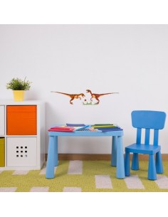 Stickers Dinosaures,Stickers enfant: Vélociraptors et leurs 2