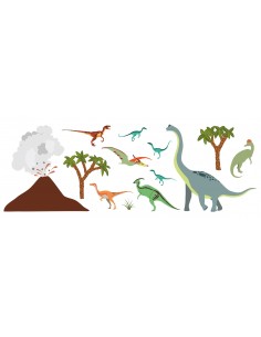 Stickers Dinosaures,Stickers enfant: Petite frise dinosaures