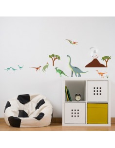 Stickers Dinosaures,Stickers enfant: Petite frise dinosaures 2
