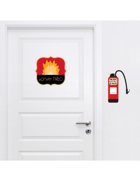 Stickers Prise,sticker pour prise ou interrupteur: extincteur