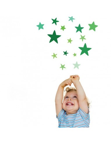 Stickers Graphiques,Stickers muraux: Etoiles vertes Stickers Graphiques,Stickers muraux: Etoiles vertes