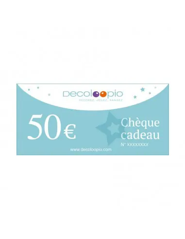 Cartes cadeaux,Chèque cadeau Decoloopio 50€