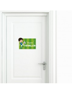 Plaques de porte,Plaque de porte: Footballeur 2
