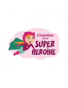 Plaques de porte,Plaque de porte: Super Héroïne