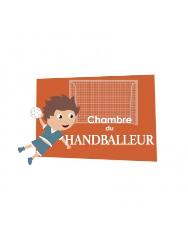 Plaques de porte,Plaque de porte: Handballeur