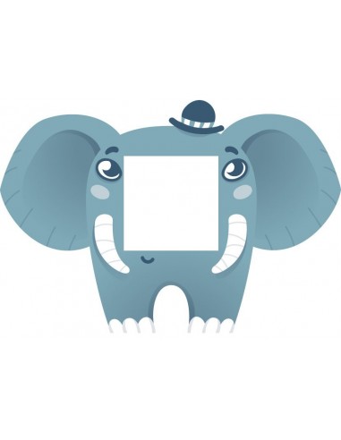 Stickers Prise,Sticker prise ou interrupteur: Éléphant bleu
