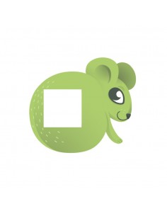 Stickers Prise,Sticker prise ou interrupteur: Souris verte