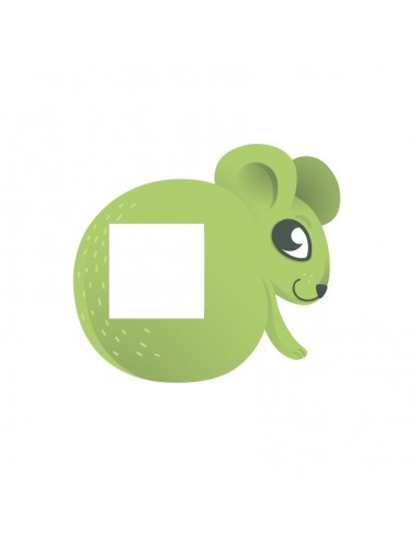 Stickers Prise,Sticker prise ou interrupteur: Souris verte
