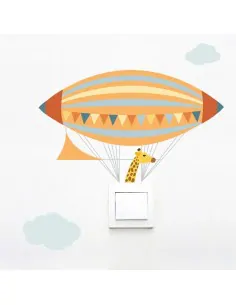 Stickers Prise,Sticker prise ou interrupteur: Dirigeable