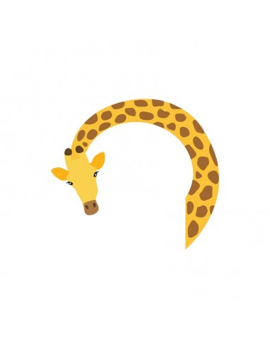 Stickers Prise,Sticker prise ou interrupteur: Girafe