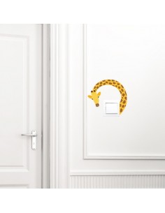 Stickers Prise,Sticker prise ou interrupteur: Girafe 2