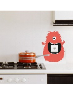 Stickers Prise,Sticker prise ou interrupteur: Monstre rouge 2