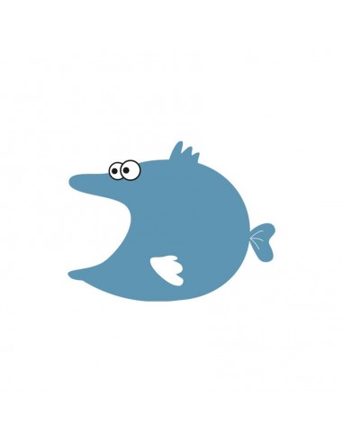 Stickers Prise,Sticker prise ou interrupteur: Poisson bleu