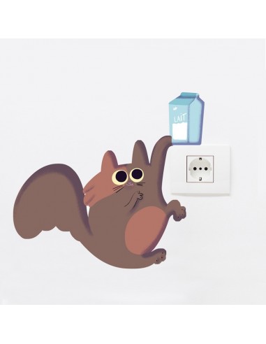 Stickers Prise,Sticker Prise ou Interrupteur: Chat Stickers Prise,Sticker Prise ou Interrupteur: Chat