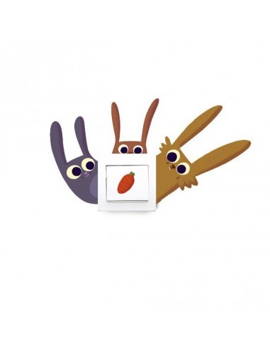 Stickers Prise,Sticker Prise ou Interrupteur: Lapins Stickers Prise,Sticker Prise ou Interrupteur: Lapins