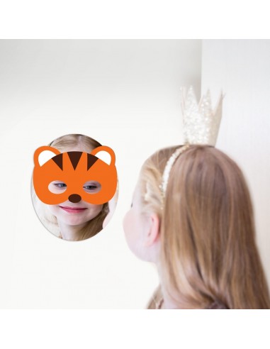 Miroir enfant,Miroir enfant: Masque tigre Miroir enfant,Miroir enfant: Masque tigre