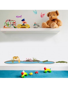 Stickers Jungle & Savane,Sticker enfant: Oasis des animaux 2