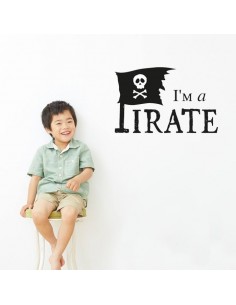 Stickers Pirates,Sticker drapeau: I'm a Pirate 2
