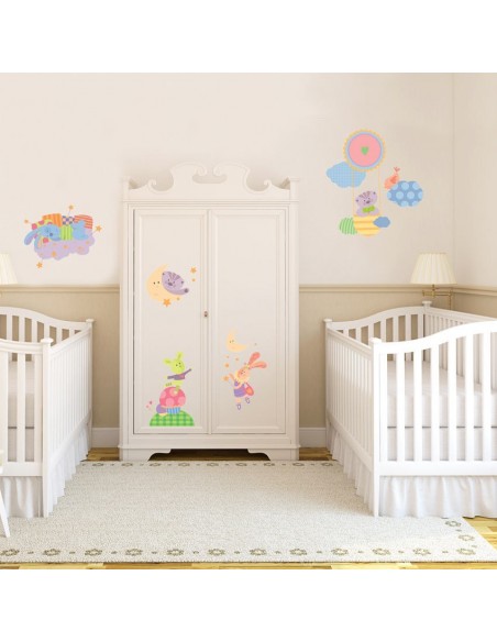 Stickers Nounours Doudous,Sticker mural: Planche Complète Doudou