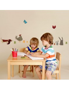 Stickers Ferme,Stickers de la Ferme: Frise Chien 2