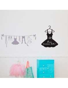 Stickers Danseuse,Stickers fille: Accessoires Danse "Mauve" 2