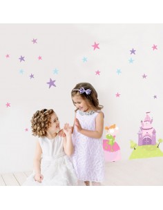 Stickers Fée & Princesse,Stickers décoration chambre: Etoiles 2