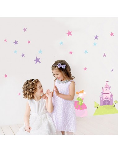 Stickers Fée & Princesse,Stickers décoration chambre: Etoiles Stickers Fée & Princesse,Stickers décoration chambre: Etoiles