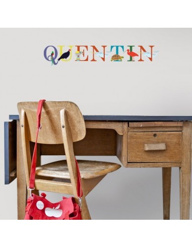 Stickers Prénom,Sticker Prénom : ABCdaire Animaux Stickers Prénom,Sticker Prénom : ABCdaire Animaux