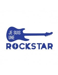 Stickers Graphiques,Sticker enfant: Je suis une rockstar