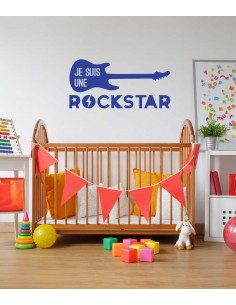 Stickers Graphiques,Sticker enfant: Je suis une rockstar 2