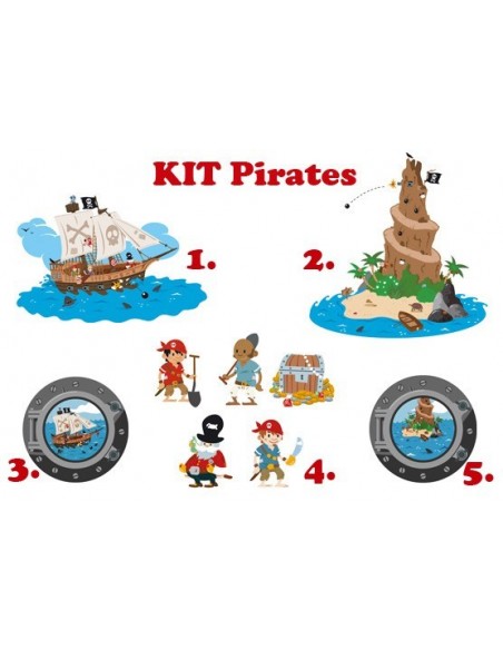 Stickers Pirates,Kit Stickers: Pirates