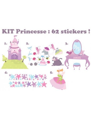 Stickers Fée & Princesse,Kit Stickers: Princesse Stickers Fée & Princesse,Kit Stickers: Princesse