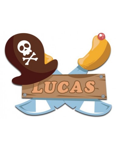 Sticker de Pirates personnalisé avec prénom - Stikets