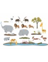 Stickers Frise,Stickers déco: Frise Gazelles de la Savane