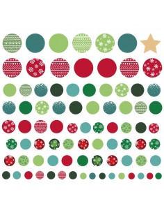 Stickers Noël,Sticker Boules de Noël