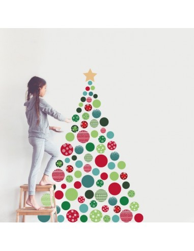 Stickers Noël,Sticker Boules de Noël Stickers Noël,Sticker Boules de Noël