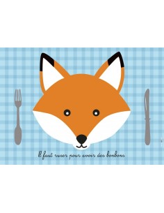 Set de table,Set De Table Enfant: Renard