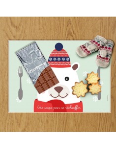 Set de table,Set De Table Enfant: Ours Polaire 2
