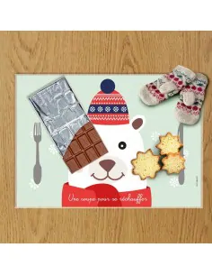 Set de table,Set De Table Enfant: Ours Polaire 2