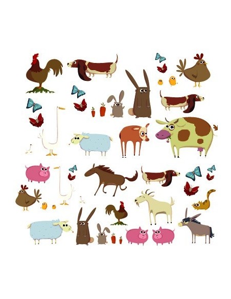 Stickers Ferme,Stickers déco: Frise Animaux de la Ferme