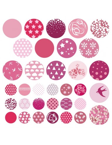 Stickers Graphiques,Sticker mural: Ronds roses liberty Stickers Graphiques,Sticker mural: Ronds roses liberty