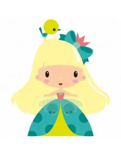 Stickers Fée & Princesse,Sticker Enfant: Princesse Zoé